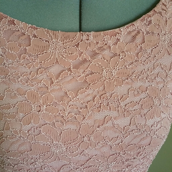 Le Chateau pink floral dress M - Picture 3 of 4